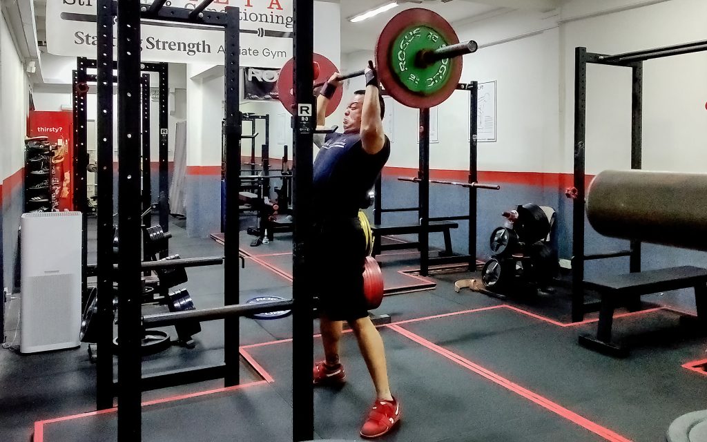 overhead press, press, barbell training, strength training, starting strength