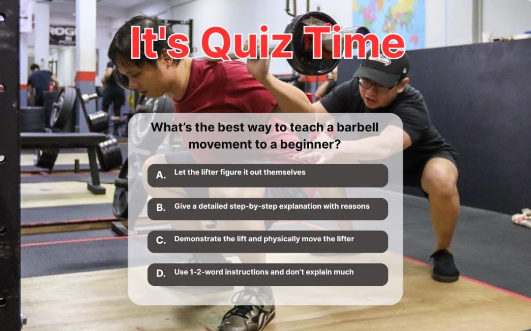 What Is the Best Way to Teach a Barbell Movement to a Beginner?