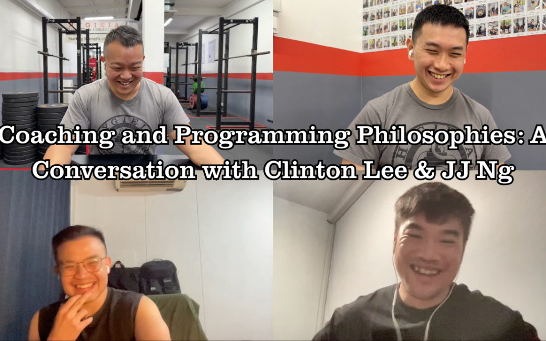 Coaching and Programming Philosophies: A Conversation with Clinton Lee & JJ Ng